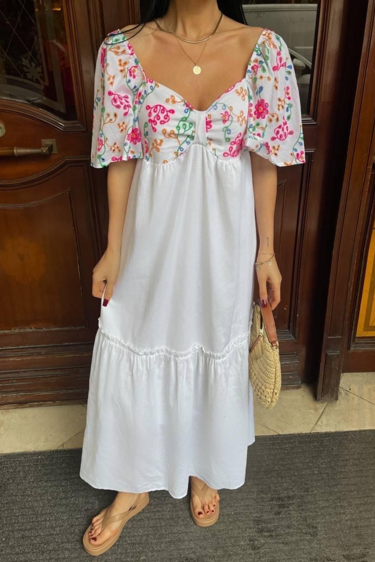 Colorful Embroidered Summer Dress - Brand: Ello - Women & Kids, Baby Clothes Wholesale - TheBS Women