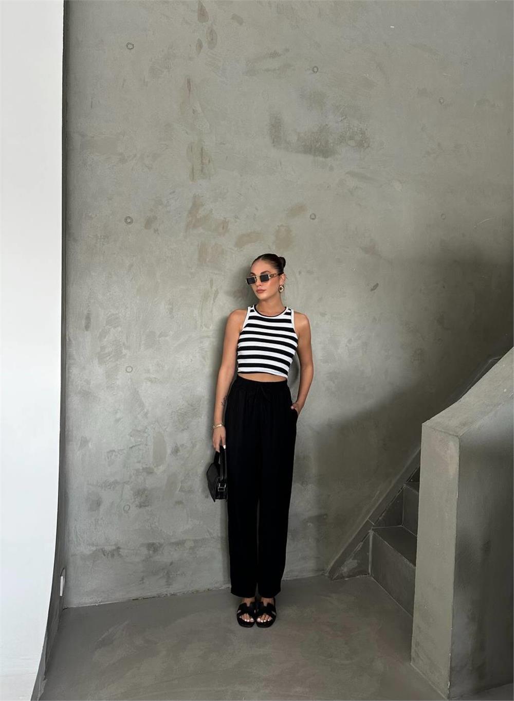 Elastic Waist Modal Fabric Trousers - Brand: Ello - Women & Kids, Baby Clothes Wholesale - TheBS Women