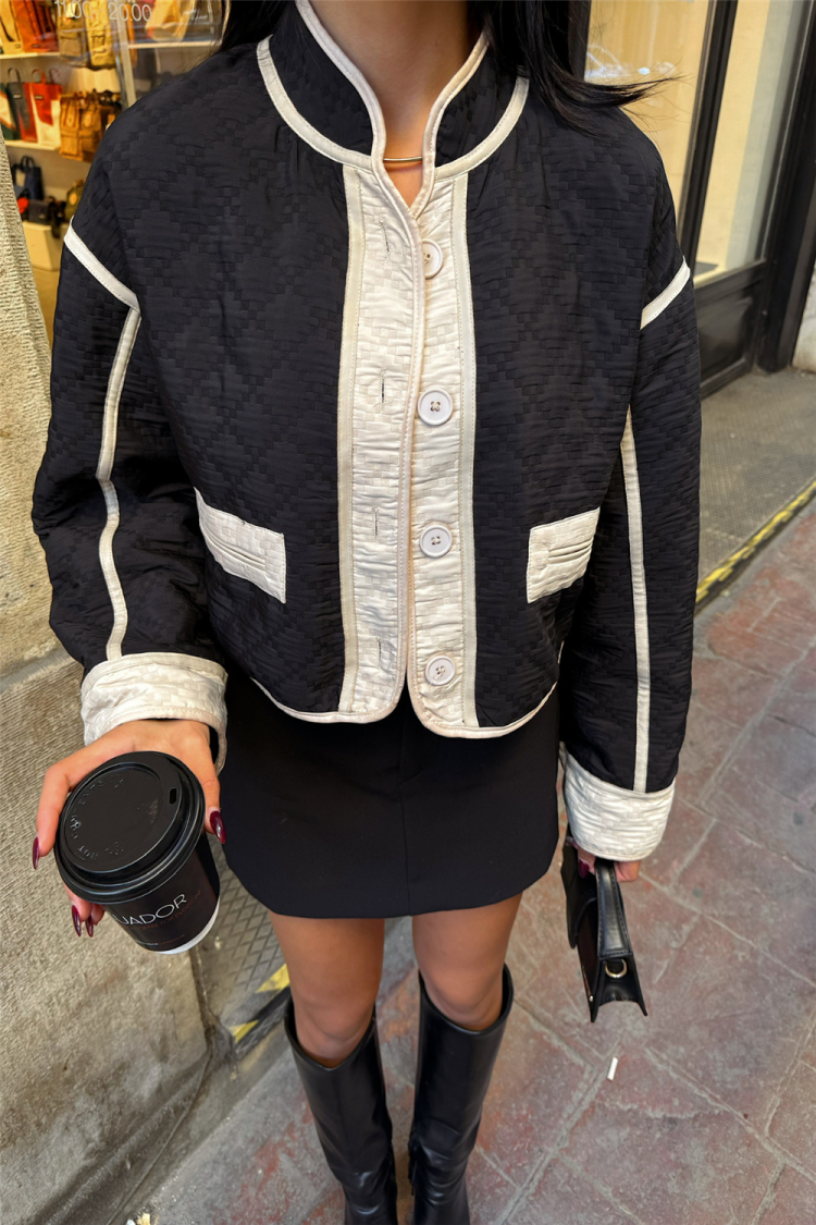 Lando Fabric Fiber Crop Jacket - Brand: Ello - Women & Kids, Baby Clothes Wholesale - TheBS Women