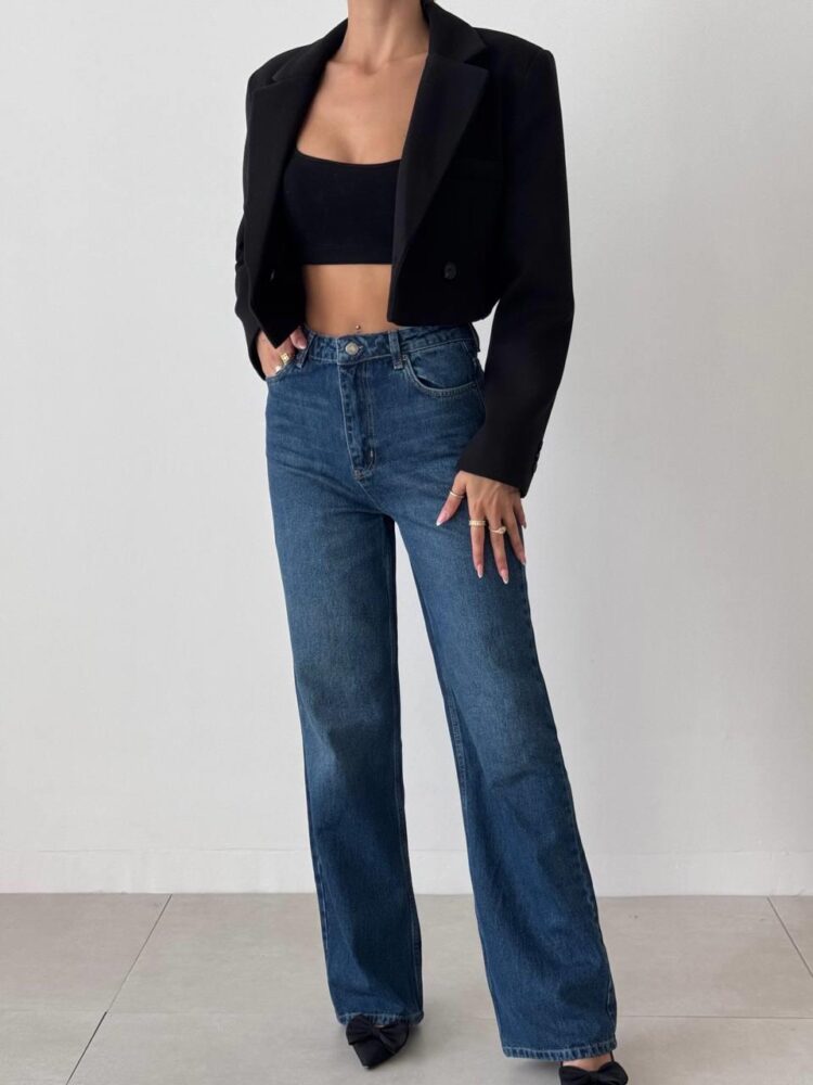 Wide Leg DarkJeans - Brand: LACARINO - Women & Kids, Baby Clothes Wholesale - TheBS Women