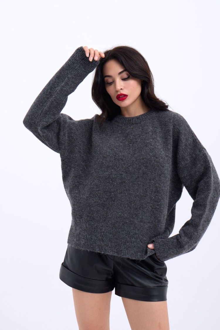 Knitwear Half Turtleneck Short Sweater - Brand: Fame - Women & Kids, Baby Clothes Wholesale - TheBS Women