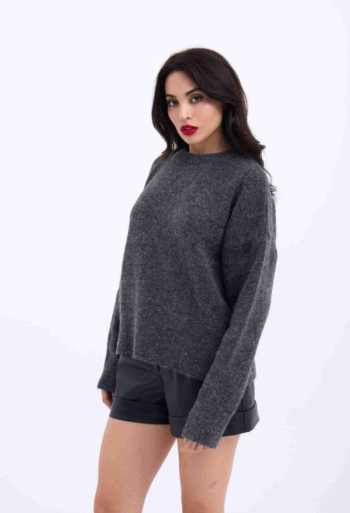 Knitwear Half Turtleneck Short Sweater - Brand: Fame - Women & Kids, Baby Clothes Wholesale - TheBS Women