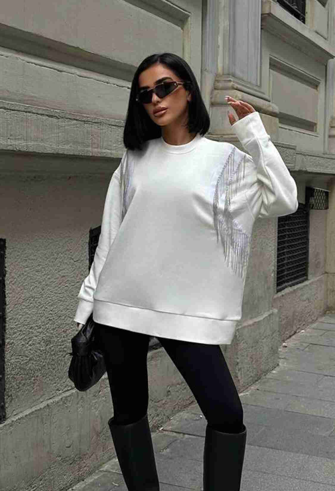 Metallic Pendulum Sweatshirt - Brand: Sobe Istanbul - Women & Kids, Baby Clothes Wholesale - TheBS Women