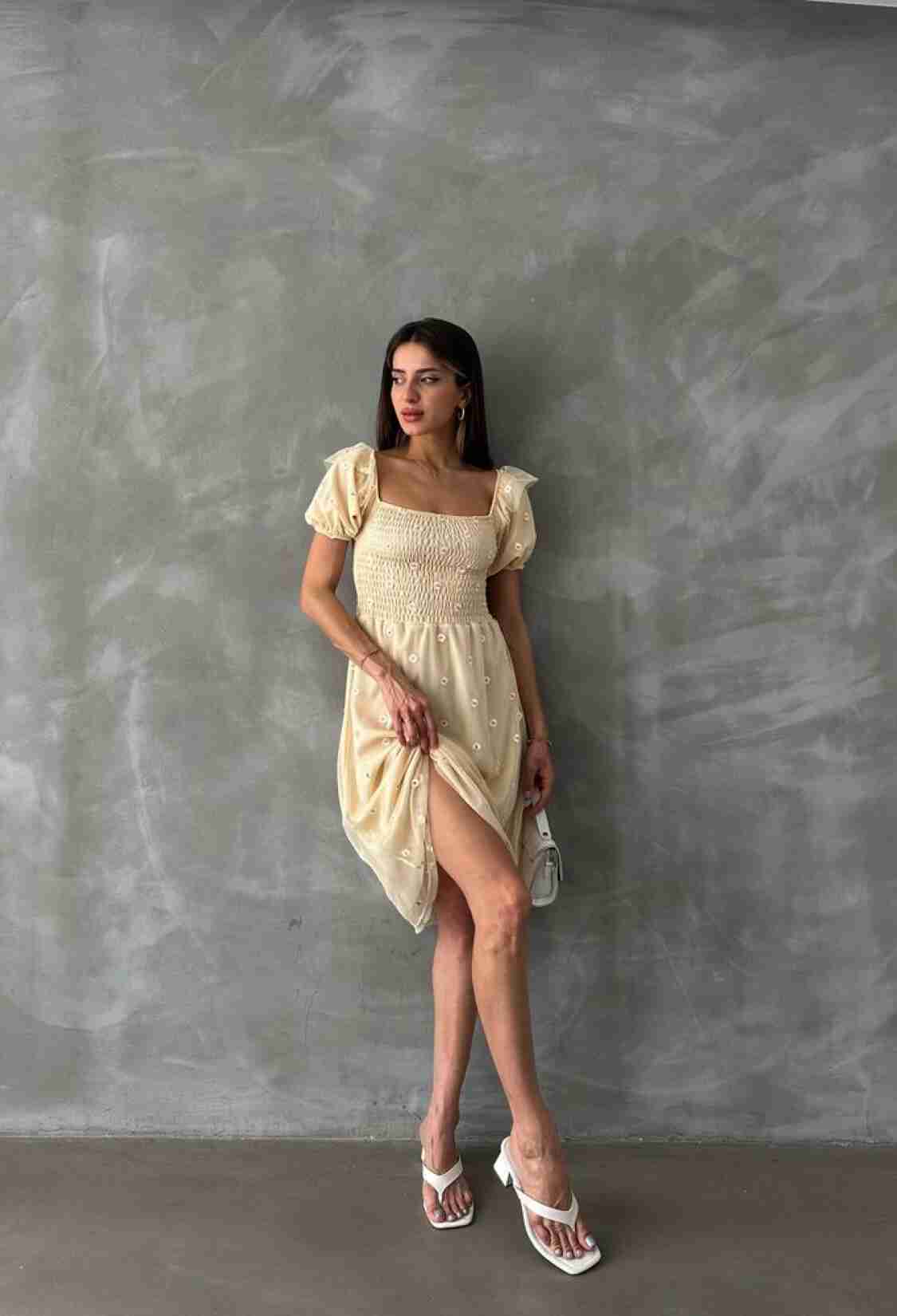 Boat Neck Chest Gimp Dress - Brand: Topshow - Women & Kids, Baby Clothes Wholesale - TheBS Women