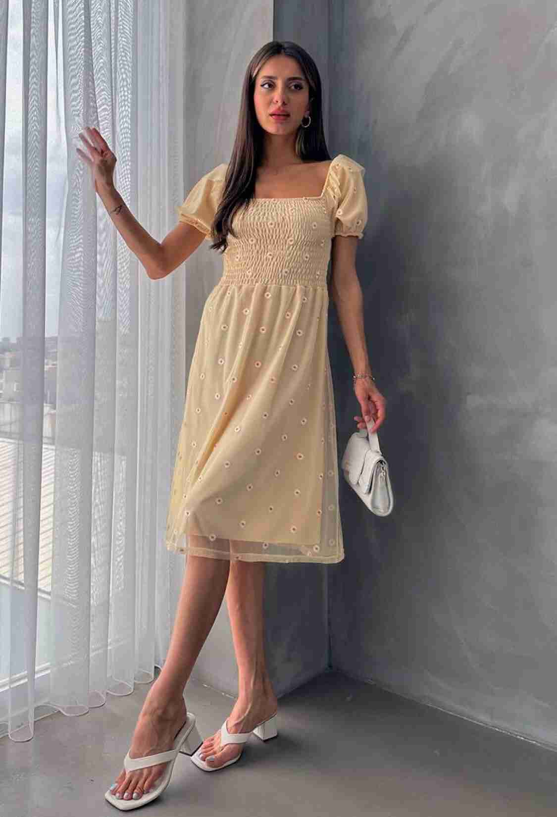 Boat Neck Chest Gimp Dress - Brand: Topshow - Women & Kids, Baby Clothes Wholesale - TheBS Women