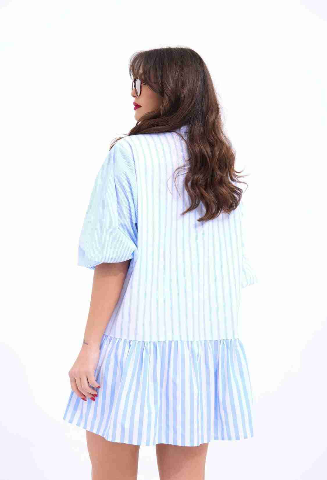 Dress - Blue - Brand: Fame - Women & Kids, Baby Clothes Wholesale - TheBS Women