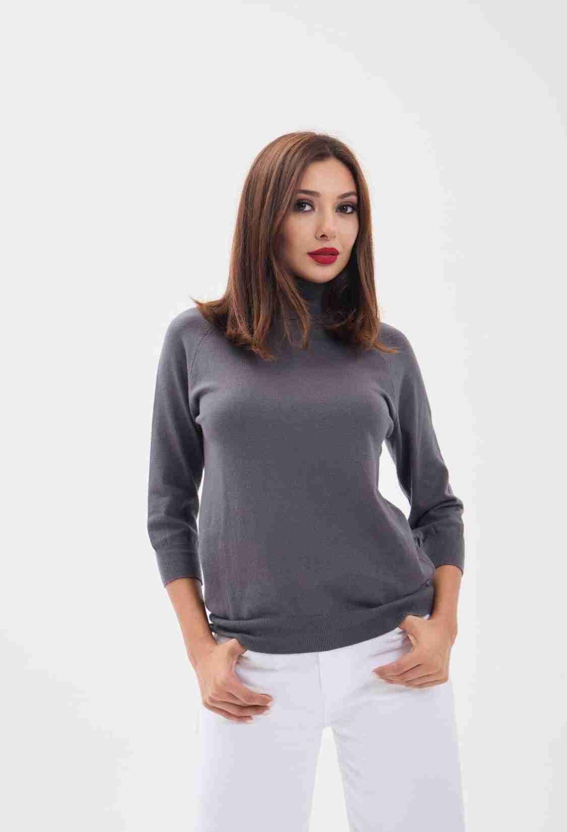Knitwear Poor Sleeve Turtleneck Sweater - Brand: Fame - Women & Kids, Baby Clothes Wholesale - TheBS Women