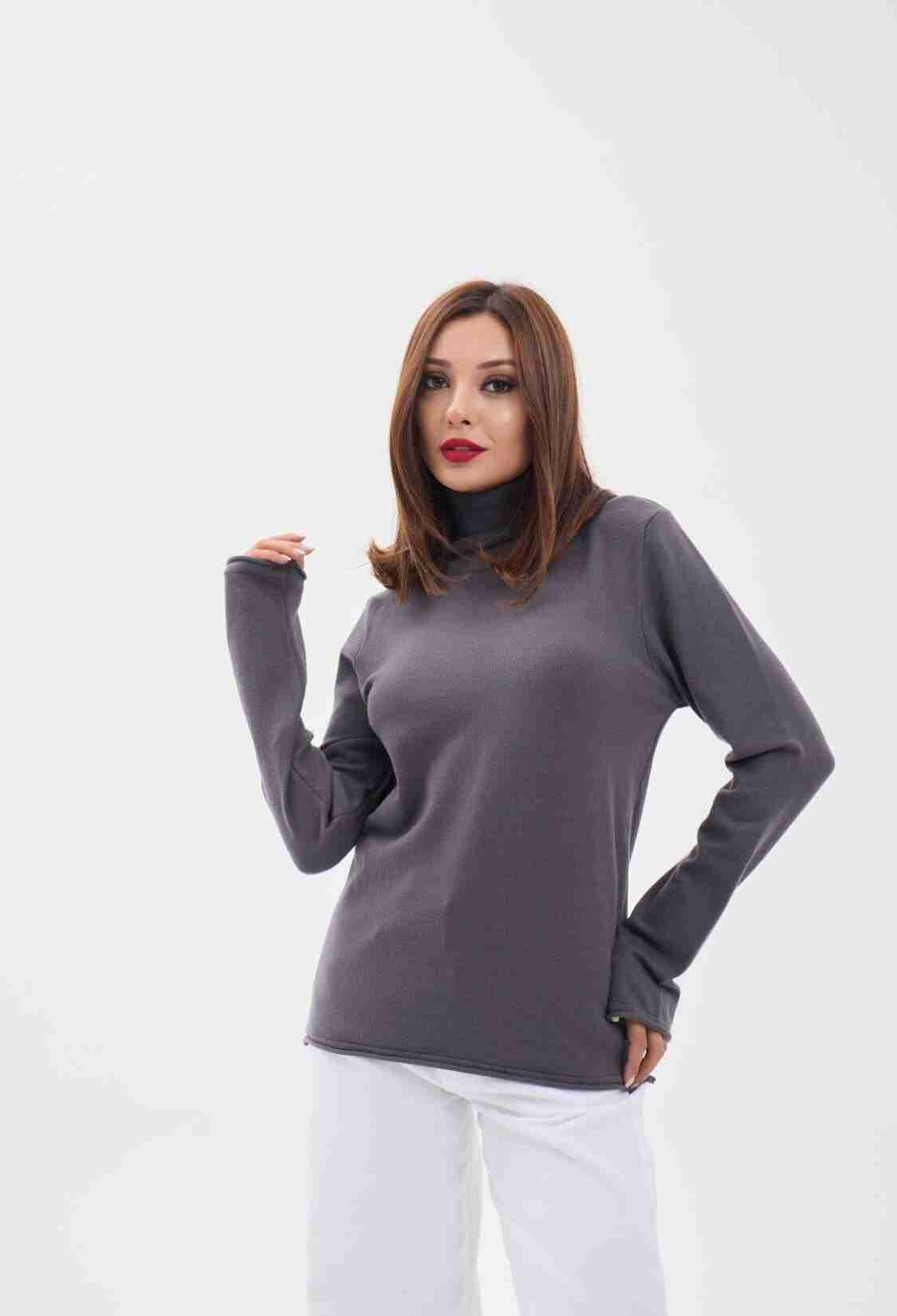 Knitwear Plain Turtleneck Casual - Brand: Fame - Women & Kids, Baby Clothes Wholesale - TheBS Women