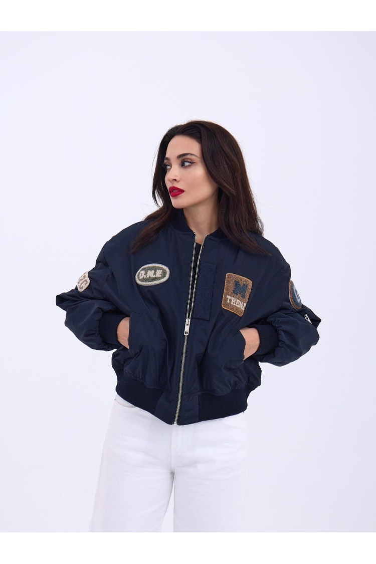 Coat - Navy Blue - Brand: Fame - Women & Kids, Baby Clothes Wholesale - TheBS Women