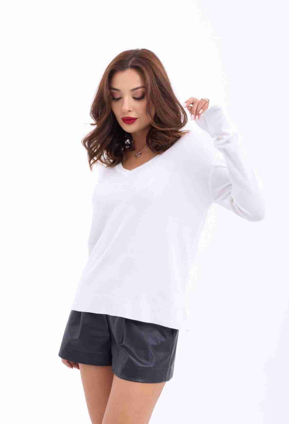 Knitwear V Neck Basic Casual - Brand: Fame - Women & Kids, Baby Clothes Wholesale - TheBS Women