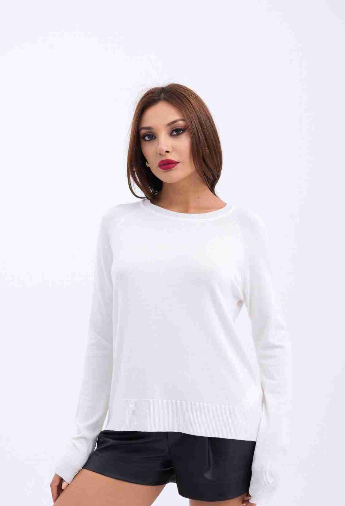 Knitwear Zero Collar Basic Casual - Brand: Fame - Women & Kids, Baby Clothes Wholesale - TheBS Women