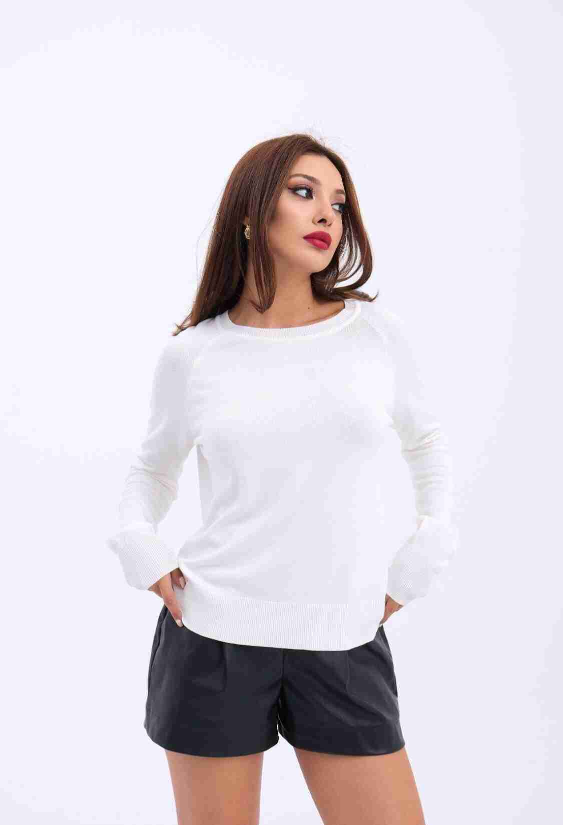 Knitwear Zero Collar Basic Casual - Brand: Fame - Women & Kids, Baby Clothes Wholesale - TheBS Women