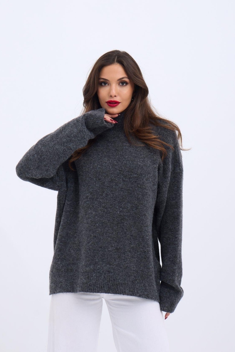Knitwear Half Turtleneck Casual Sweater - Brand: Fame - Women & Kids, Baby Clothes Wholesale - TheBS Women