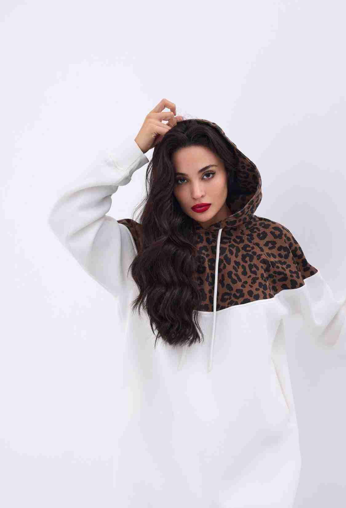 Leopard Pattern Long Sweat -& Brown - Brand: Fame - Women & Kids, Baby Clothes Wholesale - TheBS Women