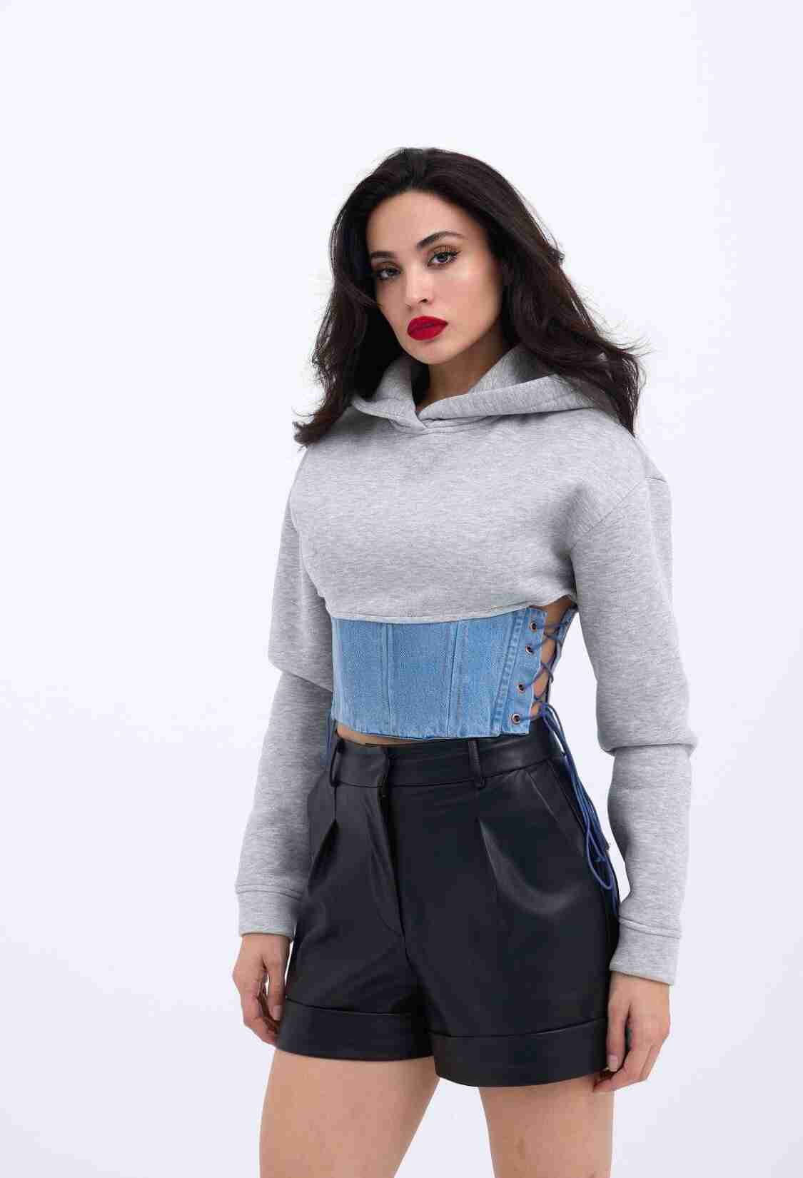 Sweat - Gray - Brand: Fame - Women & Kids, Baby Clothes Wholesale - TheBS Women