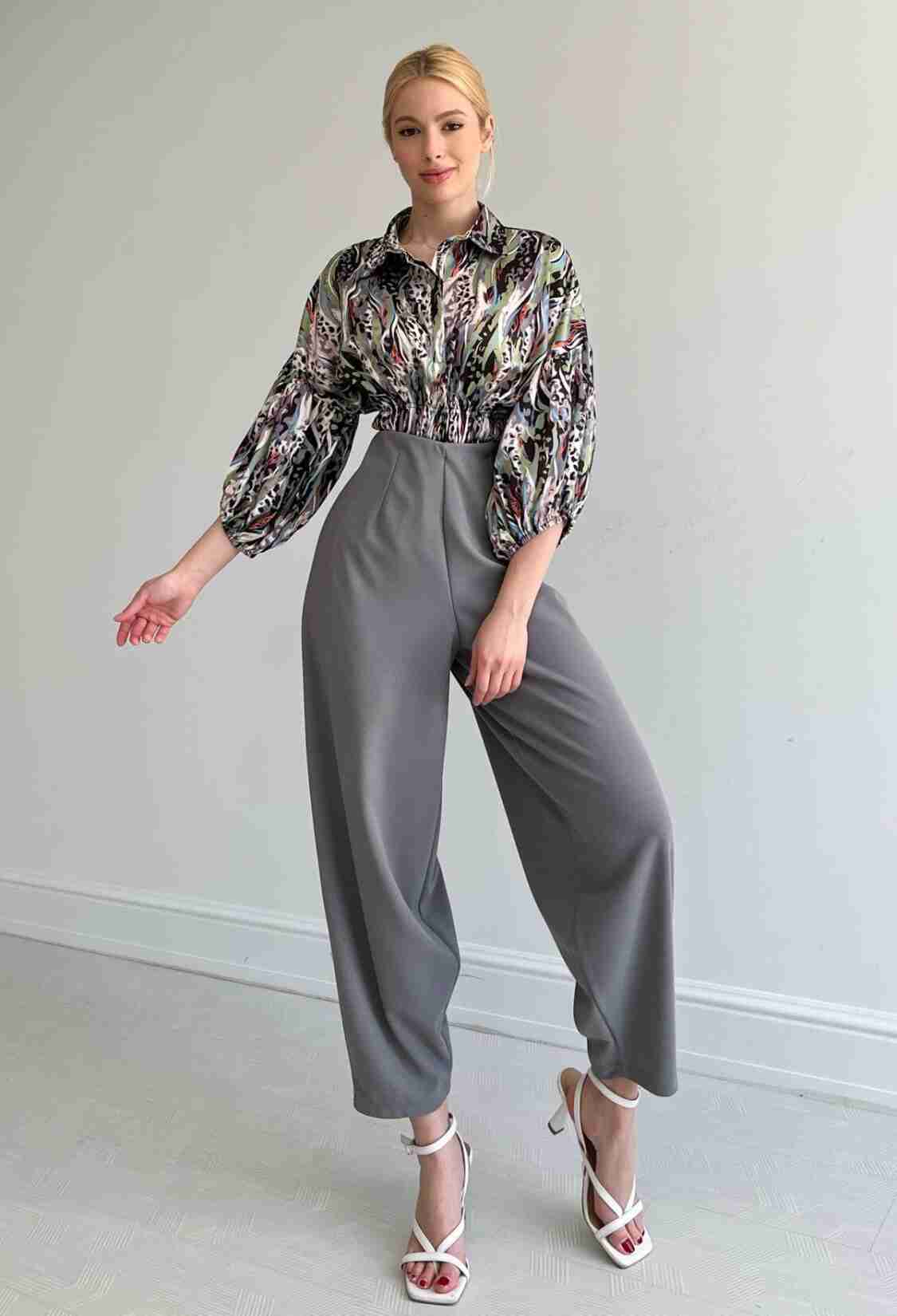 Elastic Waist Satin Shirt - Brand: Reyon - Women & Kids, Baby Clothes Wholesale - TheBS Women