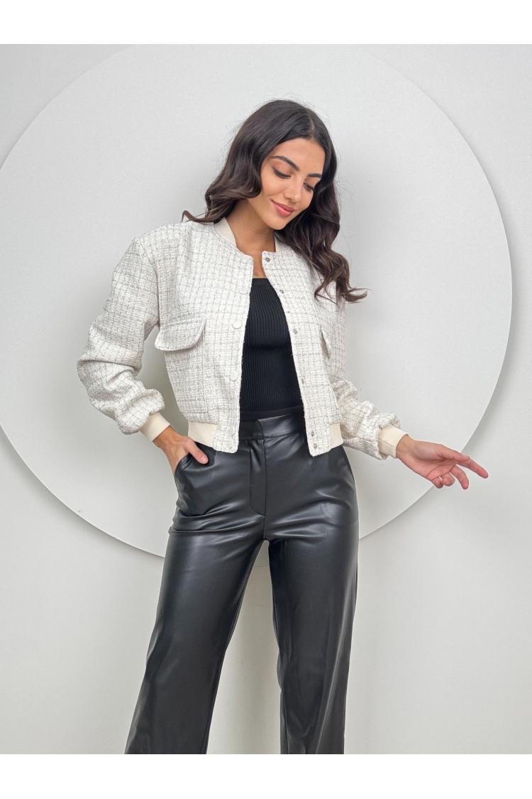 Silvery Bomber Jacket - Brand: Miss Janell - Women & Kids, Baby Clothes Wholesale - TheBS Women