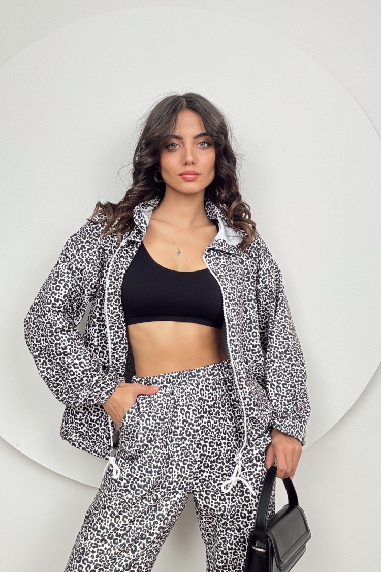 Tracksuit - Leopard - Brand: Miss Janell - Women & Kids, Baby Clothes Wholesale - TheBS Women