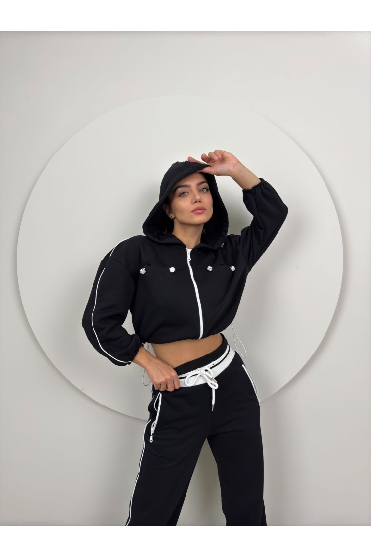 Knitwear Belt Detailed Tracksuit Set - Brand: Miss Janell - Women & Kids, Baby Clothes Wholesale - TheBS Women