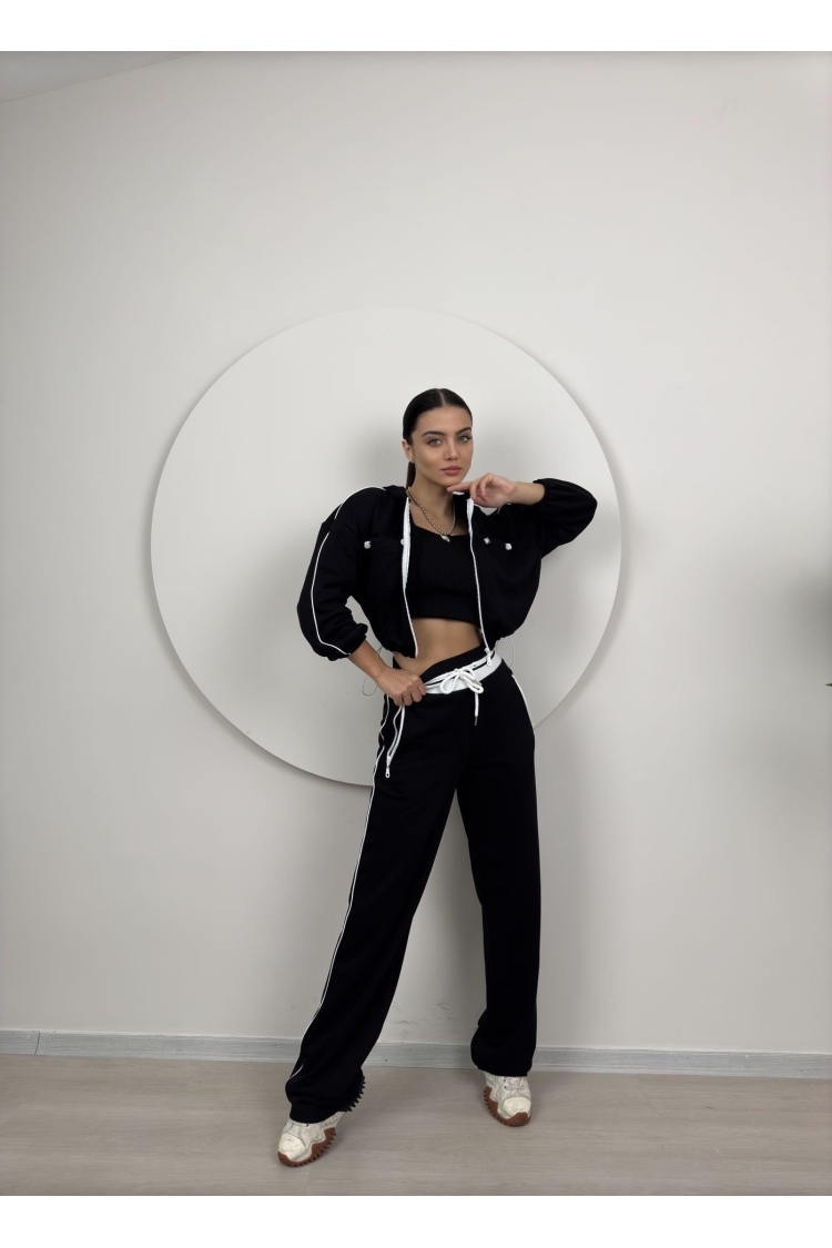 Knitwear Belt Detailed Tracksuit Set - Brand: Miss Janell - Women & Kids, Baby Clothes Wholesale - TheBS Women