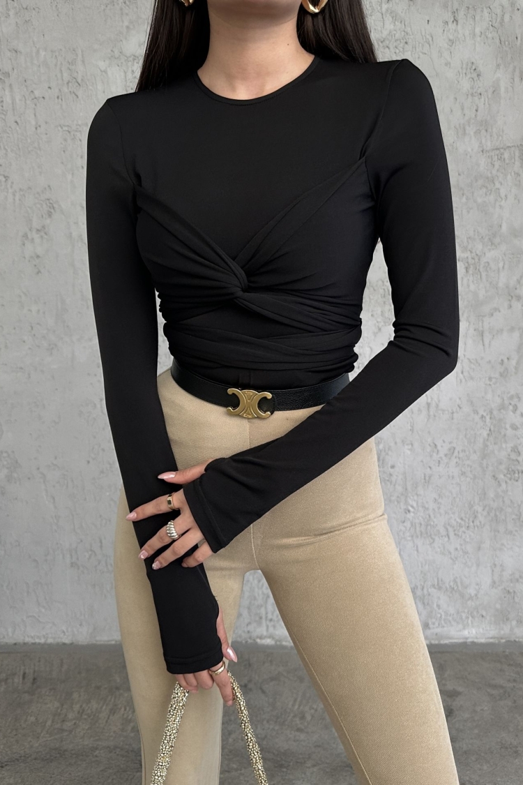 Tie Up Bodysuit - Brand: Miss Janell - Women & Kids, Baby Clothes Wholesale - TheBS Women