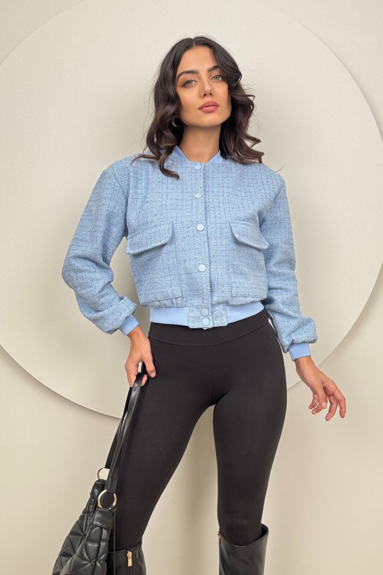 Silvery Bomber Jacket - Brand: Miss Janell - Women & Kids, Baby Clothes Wholesale - TheBS Women
