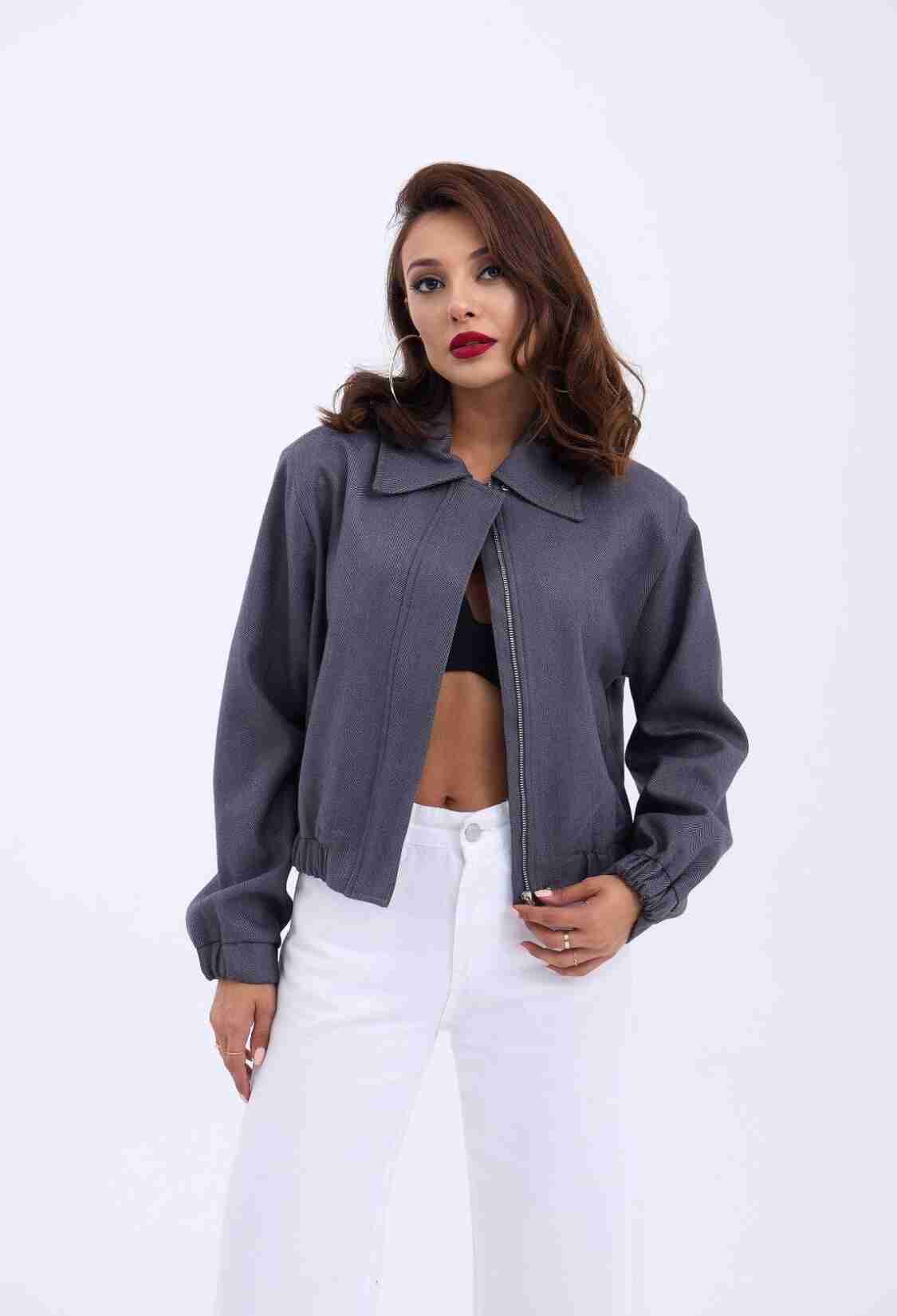Jacket - Gray - Brand: Fame - Women & Kids, Baby Clothes Wholesale - TheBS Women