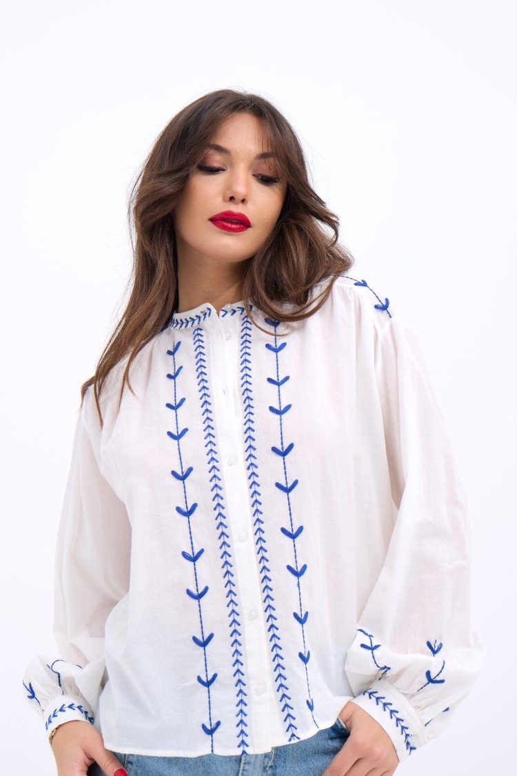 Shirt - Ecru - Brand: Fame - Women & Kids, Baby Clothes Wholesale - TheBS Women