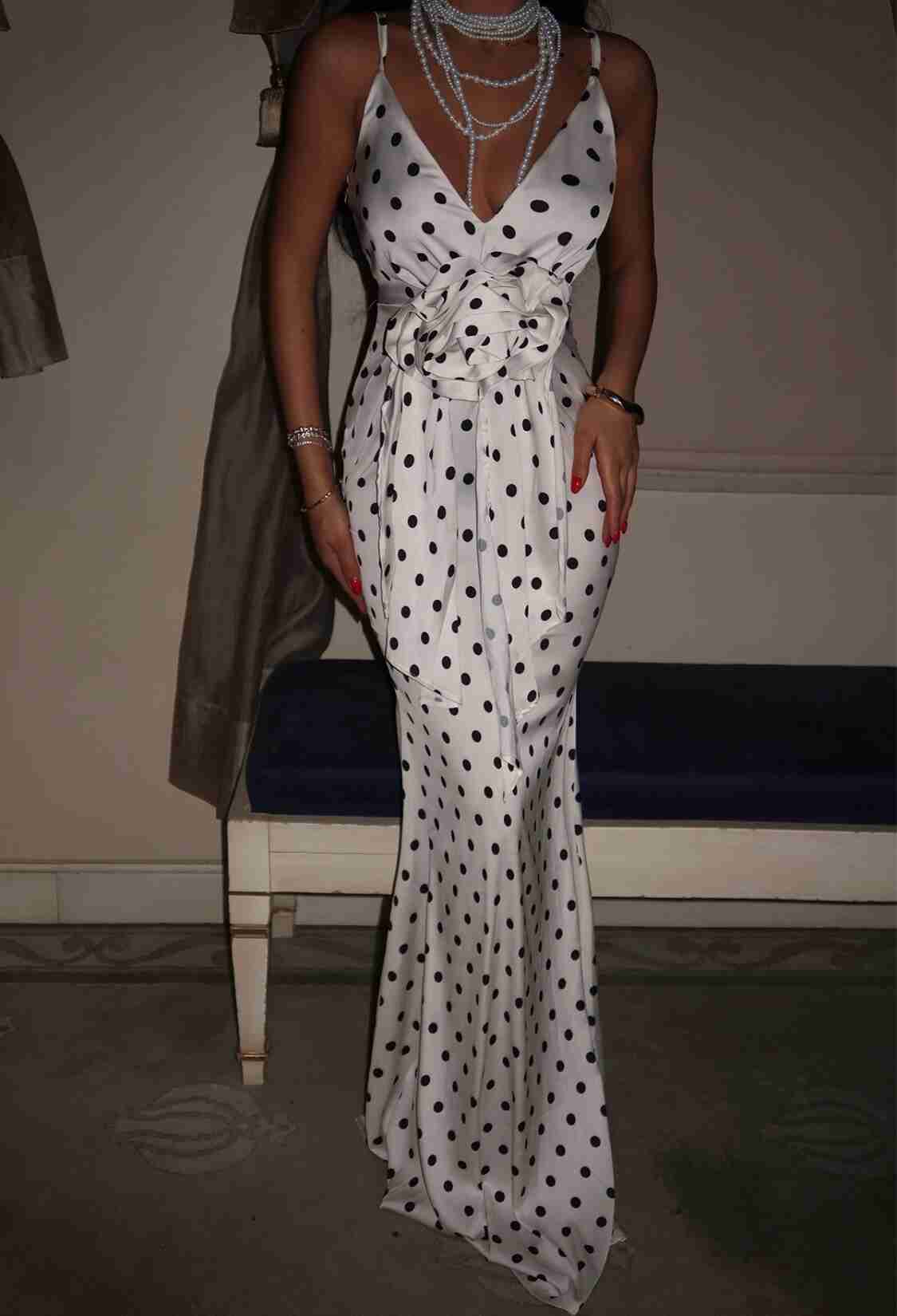 Polka Dot Long Dress - Brand: EYYO ATELIER - Women & Kids, Baby Clothes Wholesale - TheBS Women