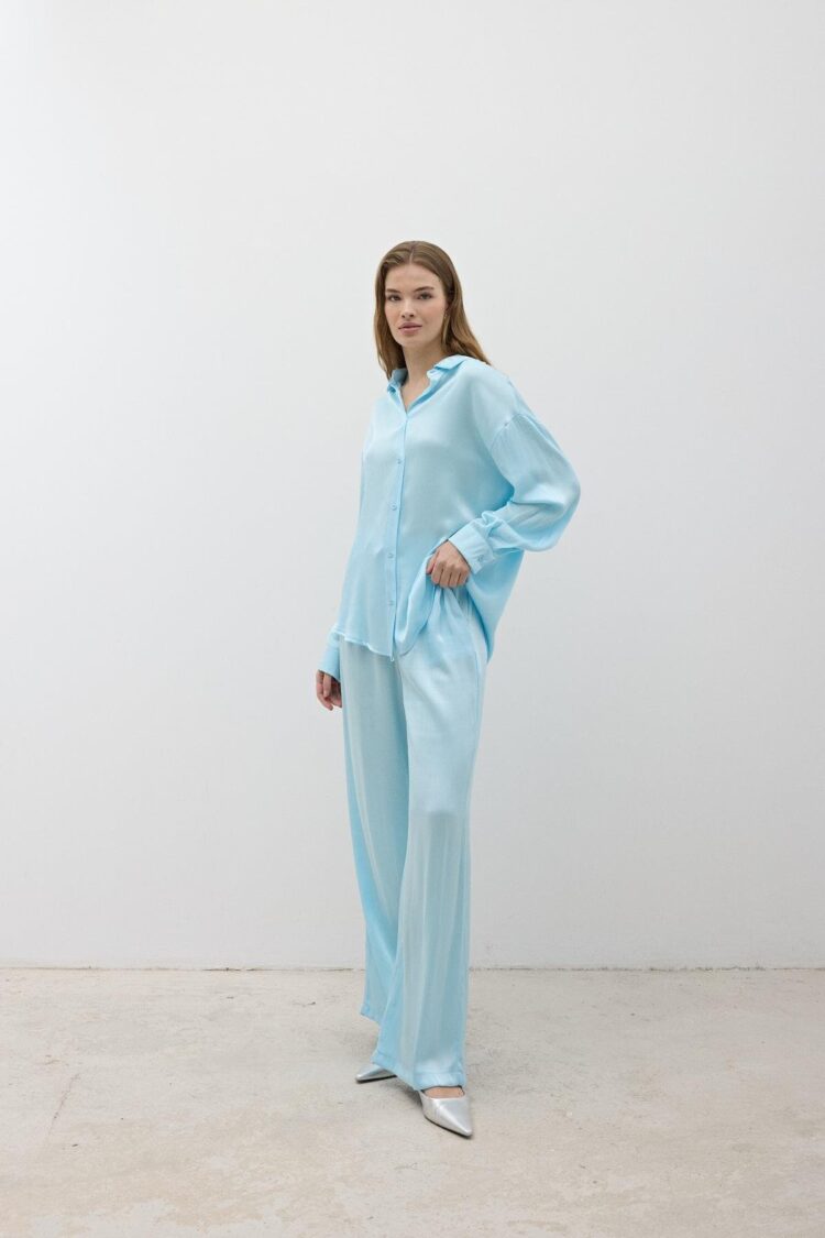 Women's Elastic Waist Satin Pants Baby - Brand: Levure - Women & Kids, Baby Clothes Wholesale - TheBS Women