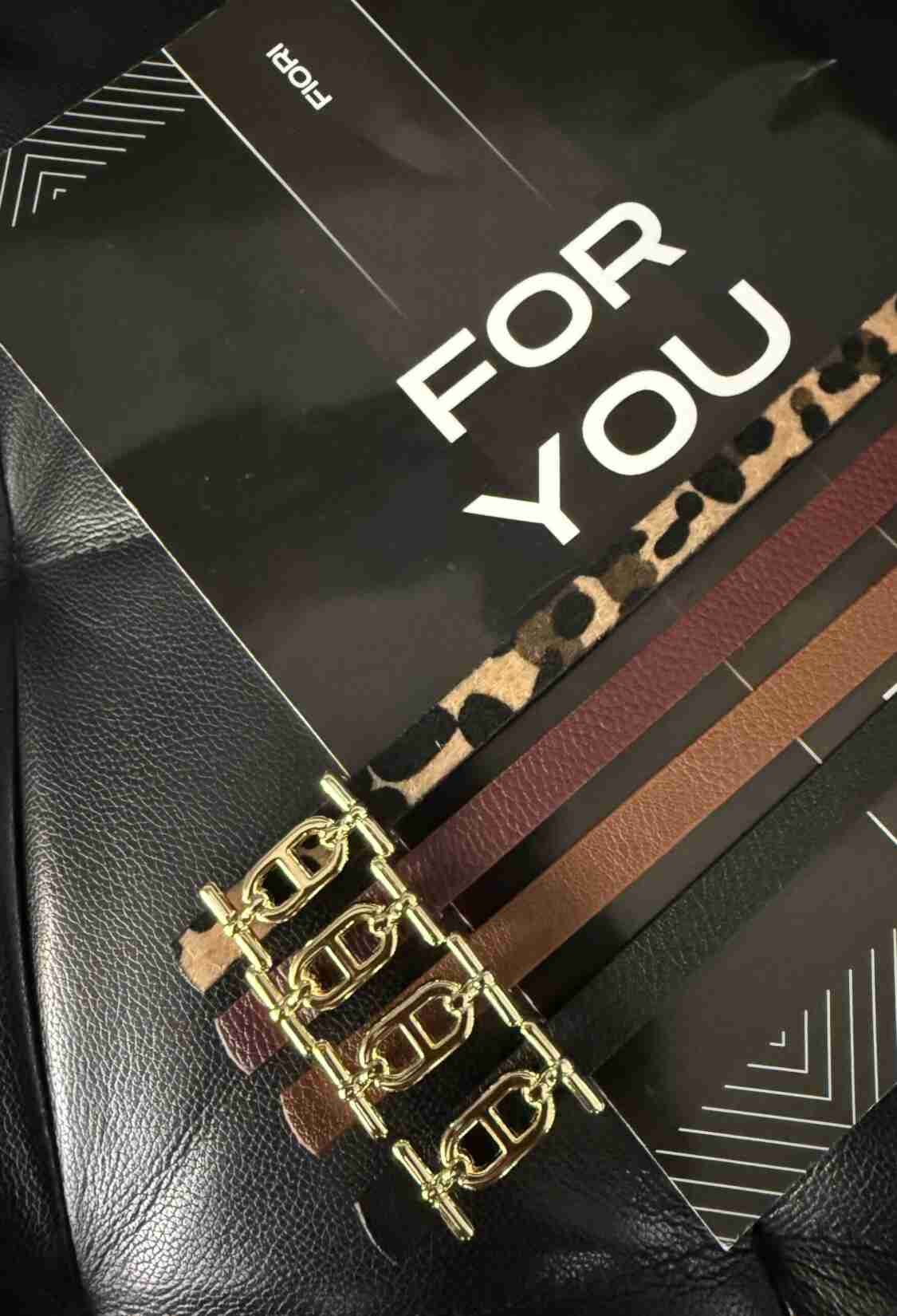 Slim Belt With Gold Buckle - Brand: Fiori - Women & Kids, Baby Clothes Wholesale - TheBS Women