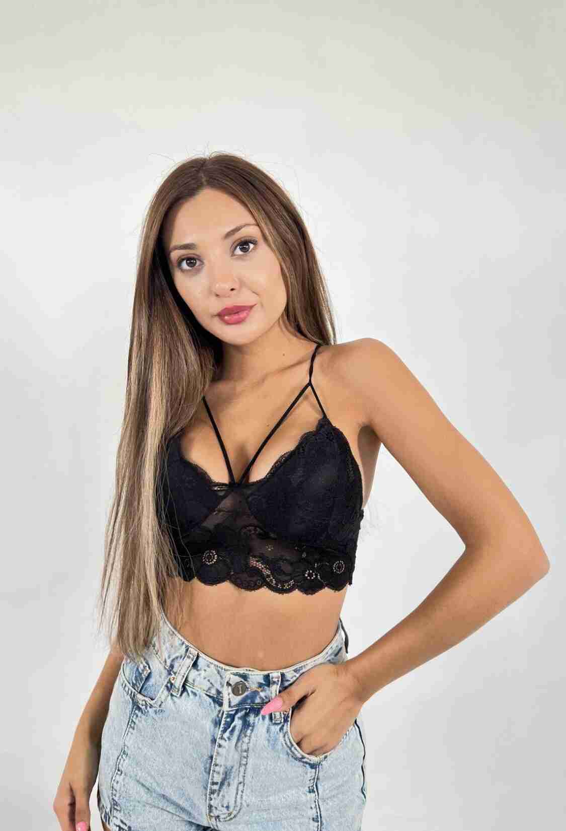 Bralette - Black - Brand: Fame - Women & Kids, Baby Clothes Wholesale - TheBS Women
