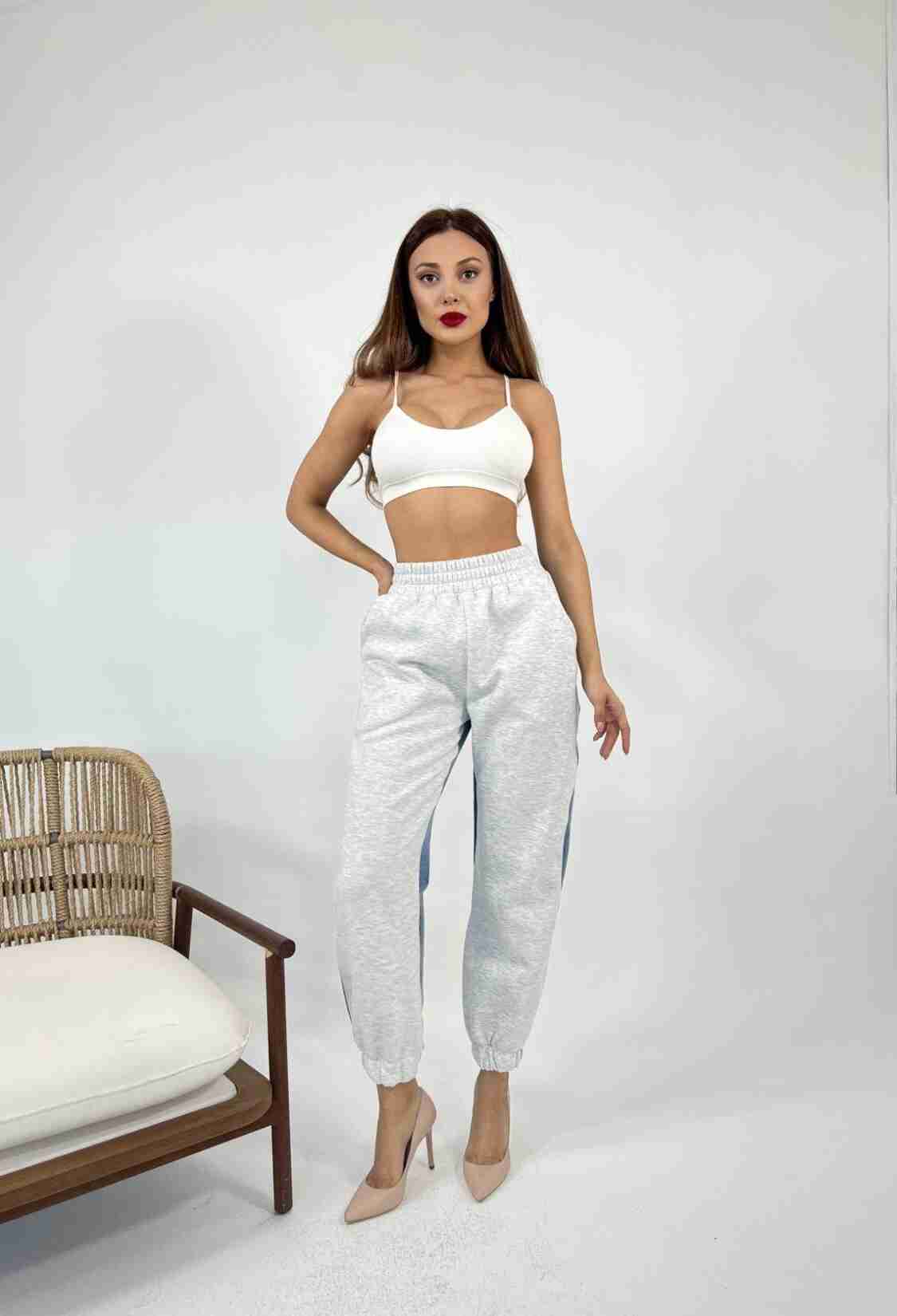 Sweatpants- Snow Melange - Brand: Fame - Women & Kids, Baby Clothes Wholesale - TheBS Women