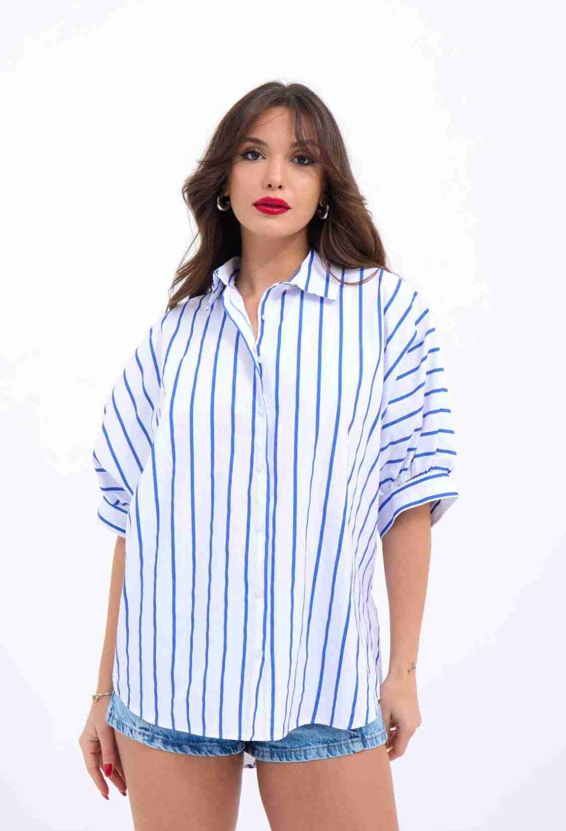 Striped Shirt - Brand: Fame - Women & Kids, Baby Clothes Wholesale - TheBS Women