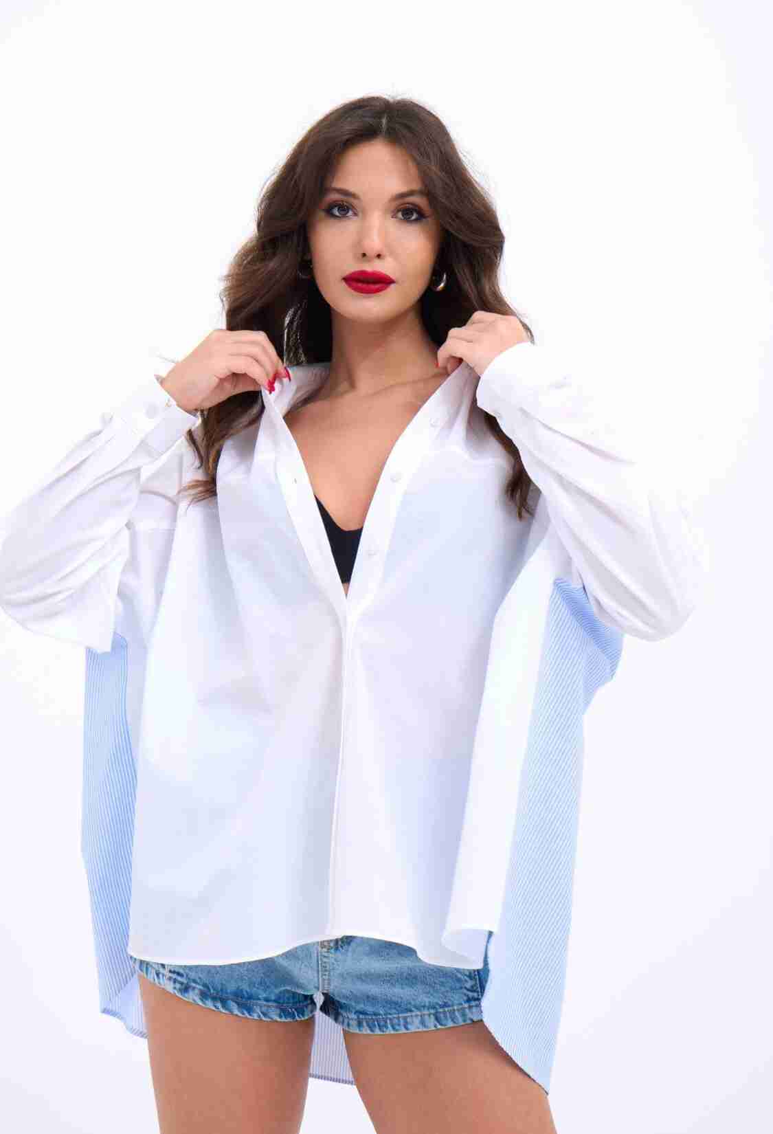 Oversize Shirt - Brand: Fame - Women & Kids, Baby Clothes Wholesale - TheBS Women