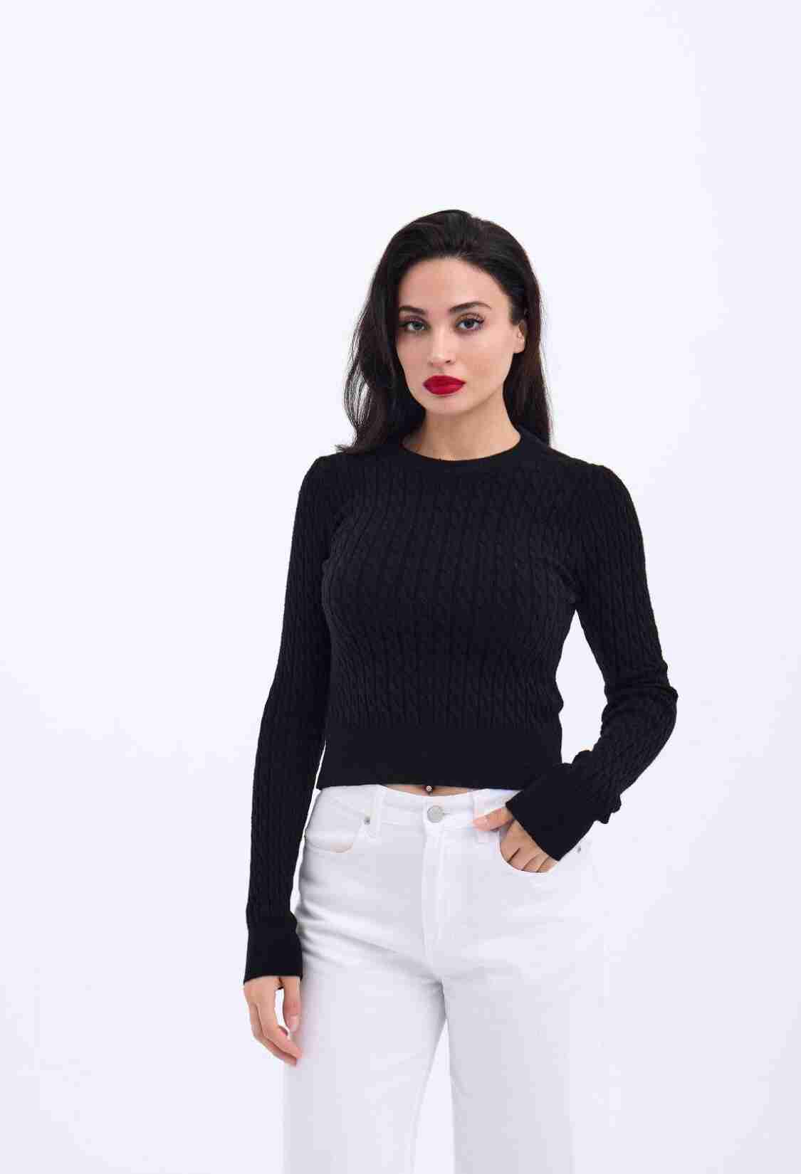 Knitwear Hair Knit Sweater - Brand: Fame - Women & Kids, Baby Clothes Wholesale - TheBS Women