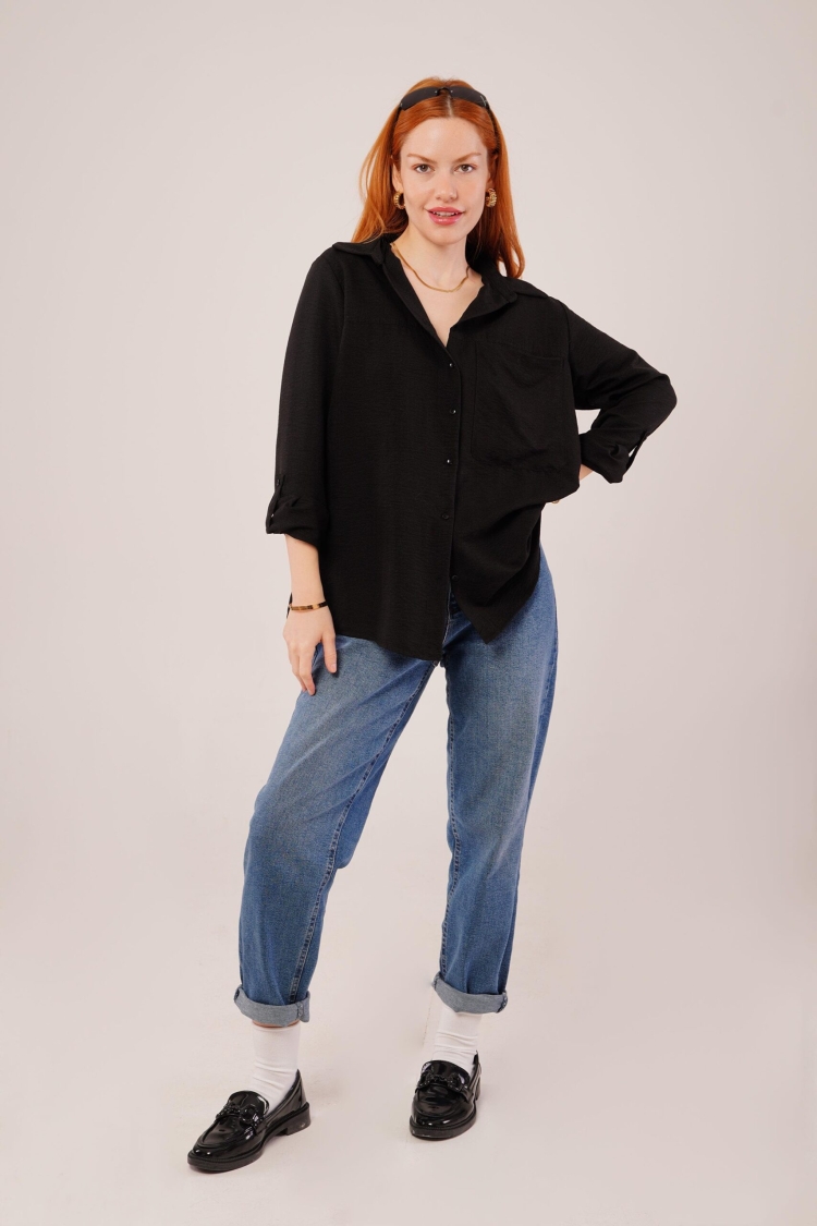 WholesaleShirt With Slippery Cut Pockets - Brand: Lustrin - Women & Kids, Baby Clothes Wholesale - TheBS Women