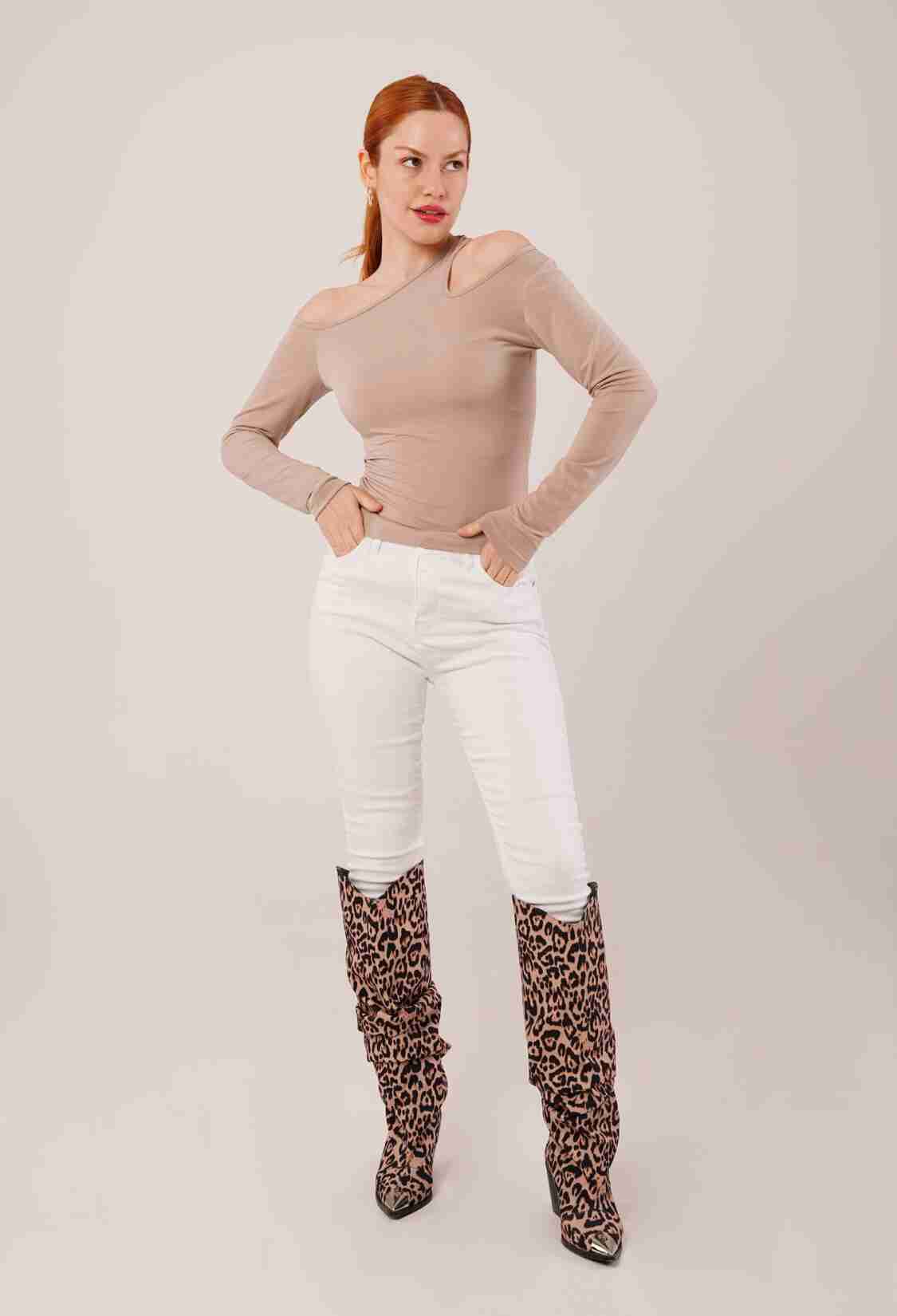 WholesaleBlouse With Shoulder Neckline Detailed - Brand: Lustrin - Women & Kids, Baby Clothes Wholesale - TheBS Women