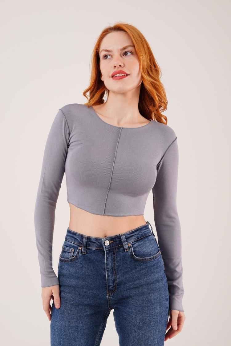 Basic WholesaleBody Blouse With Reverse Stitch - Brand: Lustrin - Women & Kids, Baby Clothes Wholesale - TheBS Women