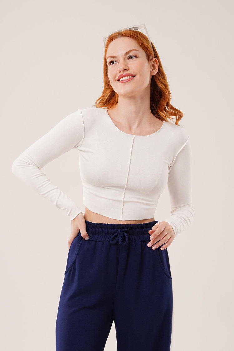 Basic WholesaleBody Blouse With Reverse Stitch - Brand: Lustrin - Women & Kids, Baby Clothes Wholesale - TheBS Women