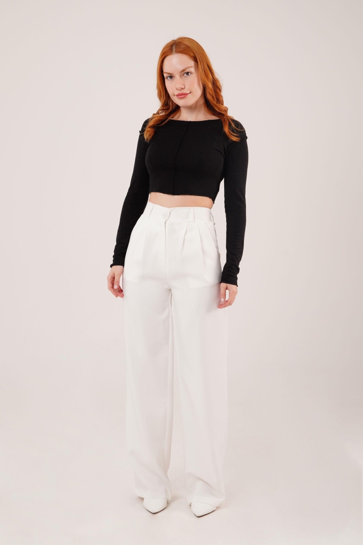 WholesalePants With Loose Leg Pleated - Brand: Lustrin - Women & Kids, Baby Clothes Wholesale - TheBS Women