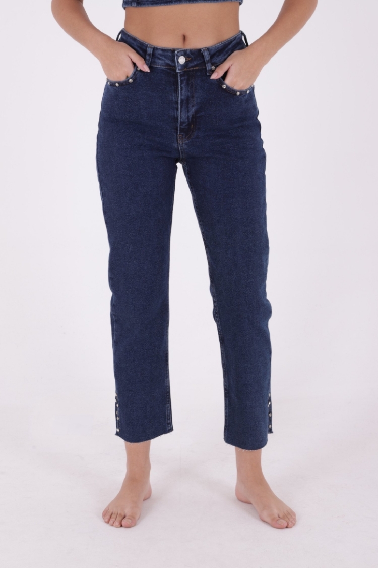 Flare Leg Mom Jeans With Side Slit - Brand: XLove - Women & Kids, Baby Clothes Wholesale - TheBS Women