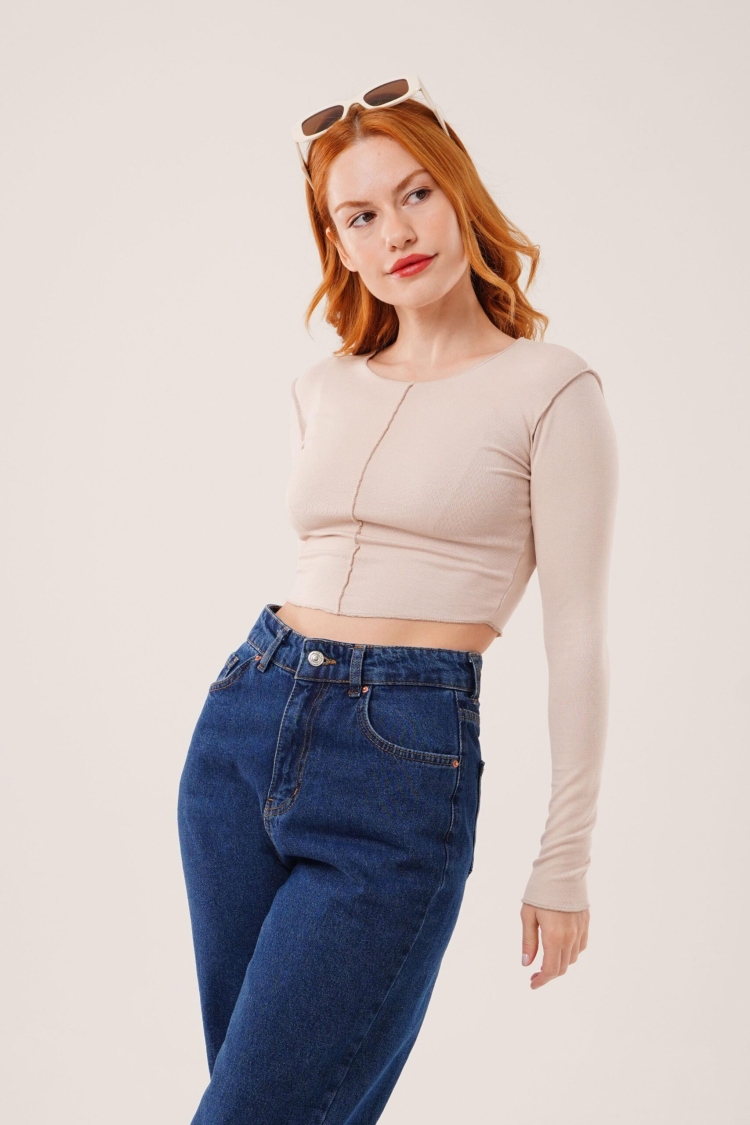 Basic WholesaleBody Blouse With Reverse Stitch - Brand: Lustrin - Women & Kids, Baby Clothes Wholesale - TheBS Women