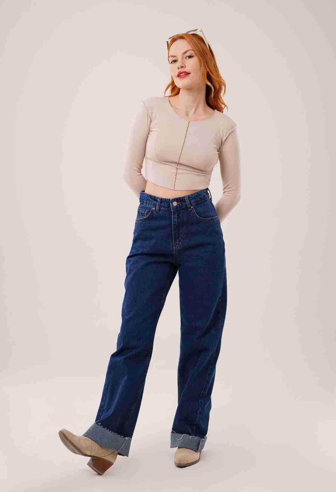 Basic WholesaleBody Blouse With Reverse Stitch - Brand: Lustrin - Women & Kids, Baby Clothes Wholesale - TheBS Women