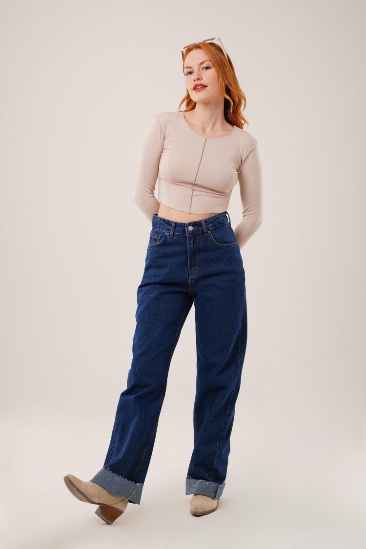 Basic WholesaleBody Blouse With Reverse Stitch - Brand: Lustrin - Women & Kids, Baby Clothes Wholesale - TheBS Women