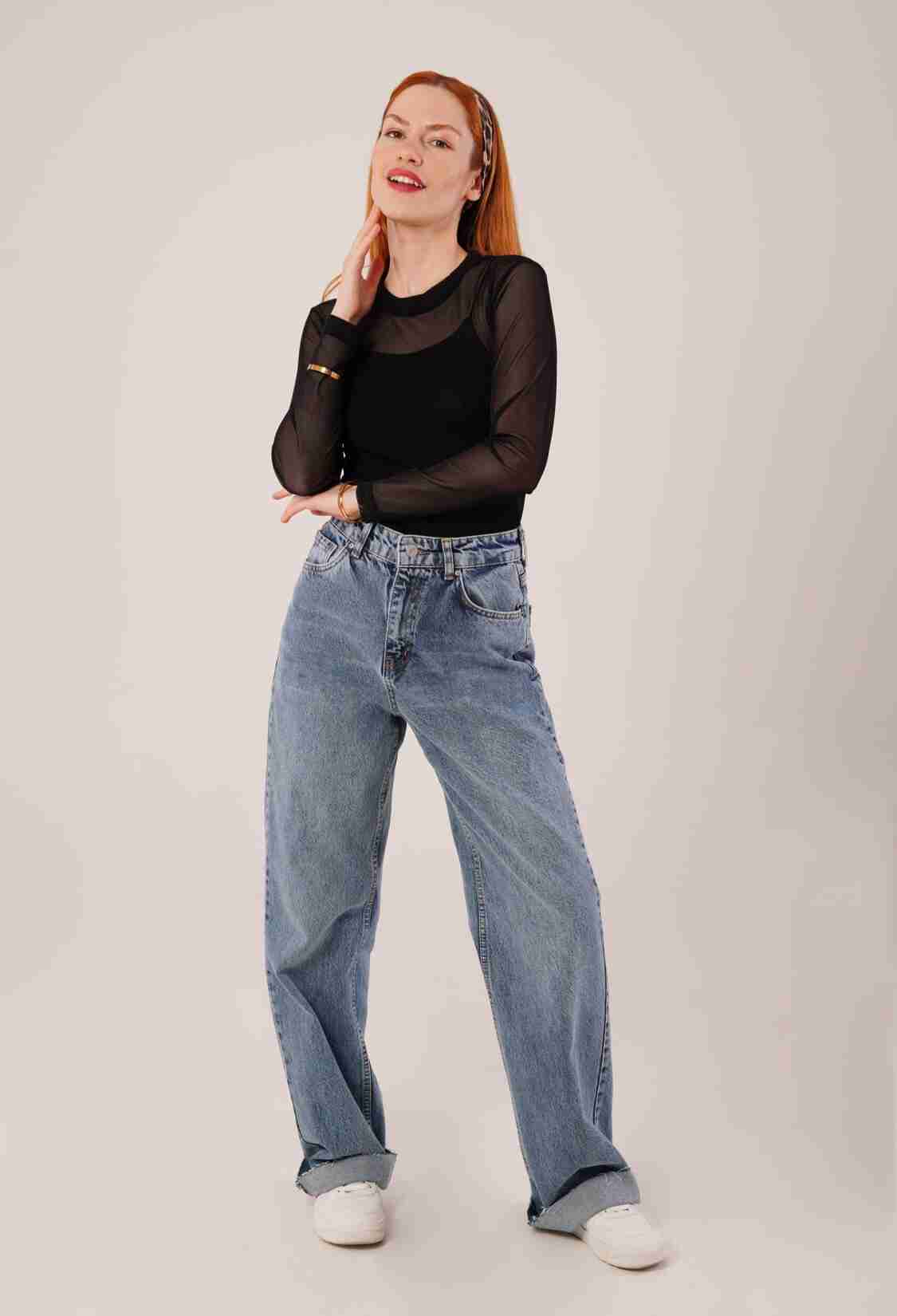 TransparentWholesale Tulle Basic Blouse - Brand: Lustrin - Women & Kids, Baby Clothes Wholesale - TheBS Women