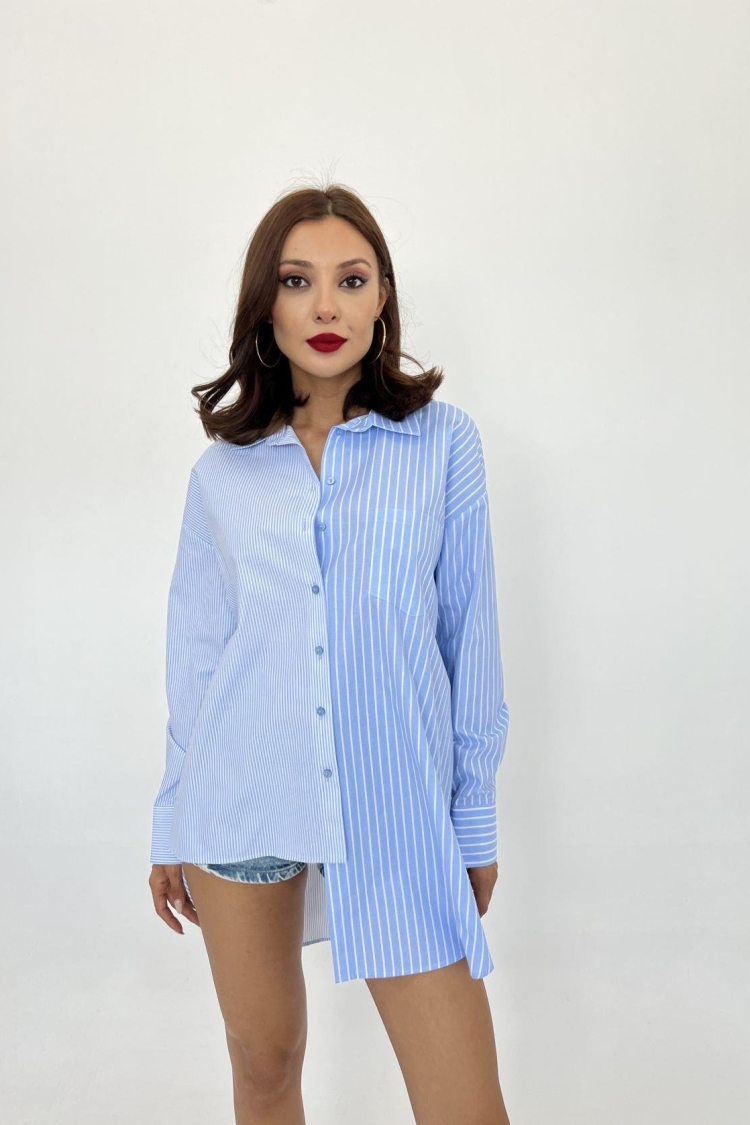 Striped Shirt - Brand: Fame - Women & Kids, Baby Clothes Wholesale - TheBS Women