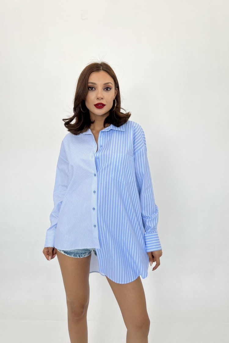 Striped Shirt - Brand: Fame - Women & Kids, Baby Clothes Wholesale - TheBS Women