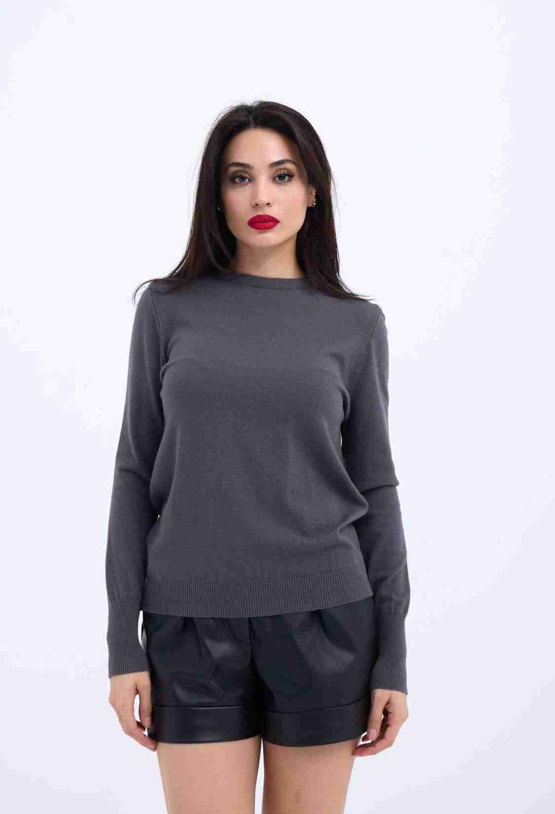 Knitted Casual Sweater - Brand: Fame - Women & Kids, Baby Clothes Wholesale - TheBS Women
