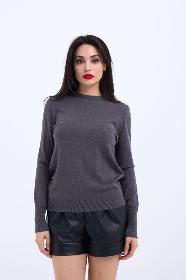 Knitted Casual Sweater - Brand: Fame - Women & Kids, Baby Clothes Wholesale - TheBS Women